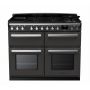 Rangemaster ESDLB110DFPSLT/CM1, Estel Deluxe Dual Fuel 110cm Range Cooker,Slate with Chrome Trim