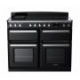 Rangemaster ESDLB110EIPGBL/CM1, Estel Deluxe Induction 110cm Range Cooker,Gloss Black with Chrome Trim