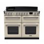 Rangemaster ESDLB110EIPPCR/CM1, Estel Deluxe Induction 110cm Range Cooker,Pale Cream with Chrome Trim