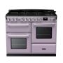 Rangemaster ESDLO110DFPHTH/CM1, Estel Deluxe Dual Fuel 110cm Range Cooker,Heather with Chrome Trim
