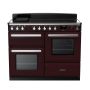 Rangemaster ESDLO110EIPBOR/CM1, Estel Deluxe Induction 110cm Range Cooker,Bordeaux with Chrome Trim