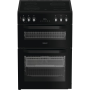 Hotpoint HDE6VDCASB1, 60cm, Electric Ceramic Cooker, Black