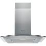 Hotpoint PHGC64FLMX, 60cm, Chimney Cooker Hood, Silver