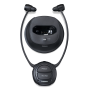 Lenco HPW400BK, Wireless Hearing Amplifier Headphones, Black