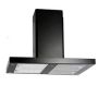 Luxair LA60FLTBLK, 60CM, Flat, Slime Line, Black, Hood