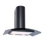 Luxair LA80CVDBLK, Curved Glass Hood, Black
