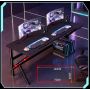 Eksa LXW61BK140, 100cm Gaming Desk, Black