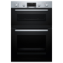 Bosch Series 6 MBA578BS7B, Built-In Electric Double Oven, Stainless Steel