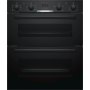 Bosch NBS533BB0B, Electric Built-under Double Oven, Black