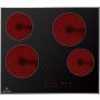 PowerPoint P154MDTCSS, 60cm, Ceramic Hob, Black