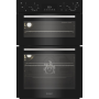 Indesit DII10DB, 69/36L Double Oven, Black