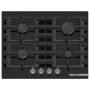 Bosch Series 4 PNP6B6K40, 60cm Gas Hob, Black Glass