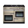 Rangemaster PROP110DFFCR/C, Professional Plus Dual Fuel 110cm Range Cooker,Cream with Chrome Trim