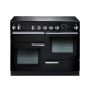 Rangemaster PROP110EIGB/C, Professional Plus Induction 110cm Range Cooker,Gloss Black with Chrome Trim