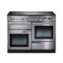 Rangemaster PROP110EISS C, Professional Plus Induction 110cm Range Cooker,Stainless Steel with Chrome Trim