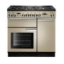 Rangemaster PROP90DFFCR/C, Professional Plus Dual Fuel 90cm Range Cooker,Cream with Chrome Trim
