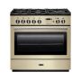 Rangemaster PROP90FXDFFCR/C, Professional Plus Dual Fuel 90cm Range Cooker,Cream with Chrome Trim