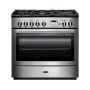 Rangemaster PROP90FXDFFSS/C, Professional Plus Dual Fuel 90cm Range Cooker,Stainless Steel with Chrome Trim