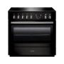 Rangemaster PROP90FXEIGB/C, Professional Plus Induction 90cm Range Cooker,Gloss Black with Chrome Trim