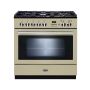 Rangemaster PROP90FXPDFFCR/C, Professional Plus Dual Fuel 90cm Range Cooker,Cream with Chrome Trim