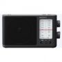 Sony ICF506, Analog Tuning, Portable FM/AM Radio, Black