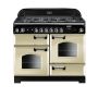 Rangemaster CLA110NGFCR/C, Classic  Natural Gas 110cm Range Cooker,Cream with Chrome Trim