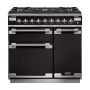 Rangemaster ELS90DFFGB/, Elise Dual Fuel 90cm Range Cooker,Gloss Black 