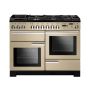 Rangemaster PDL110DFFCR/C, Professional Deluxe Dual Fuel 110cm Range Cooker,Cream with Chrome Trim