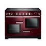 Rangemaster PDL110EICY/C, Professional Deluxe Induction 110cm Range Cooker,Cranberry with Chrome Trim