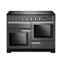 Rangemaster PDL110EISL/C, Professional Deluxe Induction 110cm Range Cooker,Slate with Chrome Trim