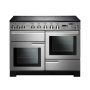 Rangemaster PDL110EISS/C, Professional Deluxe Induction 110cm Range Cooker,Stainless Steel with Chrome Trim