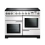 Rangemaster PDL110EIWH/C, Professional Deluxe Induction 110cm Range Cooker,White with Chrome Trim