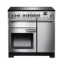 Rangemaster PDL90EISS/C, Professional Deluxe Induction 90cm Range Cooker,Stainless Steel with Chrome Trim