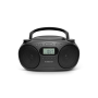 Roberts ZOOMBOXFMBK, FM/AM Boombox w/ CD Player, Black