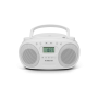 Roberts ZOOMBOXFMW, FM/AM Boombox w/ CD Player, White