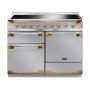 Rangemaster ELS110EISS/AB, Elise Luxe Induction 110cm Range Cooker,Stainless Steel with Brass Trim