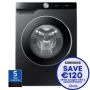 Samsung WW90DG6U85LBU1, 9KG, 1400rpm, Wifi Enabled Washing Machine, Black