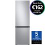 Samsung Series 4 RB34C600ESA, 185 x 60cm, 230/114L, Frost Free, Fridge Freezer, Silver