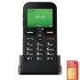 Doro Leva E10 8988, Mobile Phone, Black