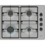 Neff T26BKP6N0, 60cm, 4 Burner Gas Hob, Stainless Steel
