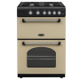 Rangemaster CLA60NGFCR/C, 60cm, Classic Gas Cooker, Cream