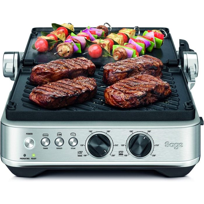 Sage - The Perfect Press - Grill voor Sandwich, Broodrooster - Geborsteld Roestvrij Staal
