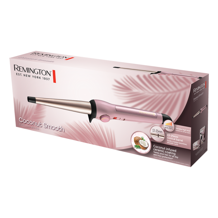 Pink remington curling wand 2025