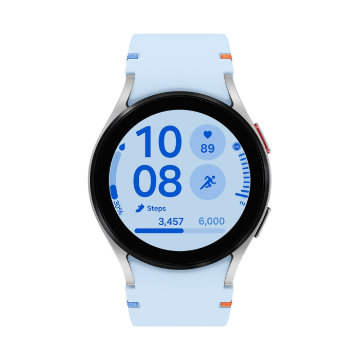 Buy Samsung Watch FE SMR861NZSAEUA 40mm GPS Smart Watch Silver Blue Soundstore