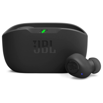 JVL Wave JBLWBUDSBLK, In-Ear Wireless Earbuds, Black