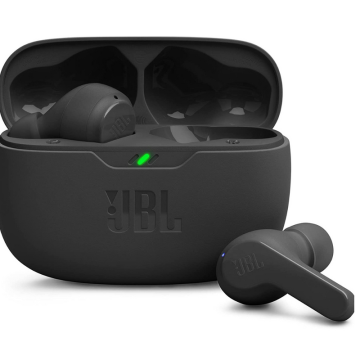 JBL Wave Beam JBLWBEAMBLK, In-Ear Wireless Earbuds, Black