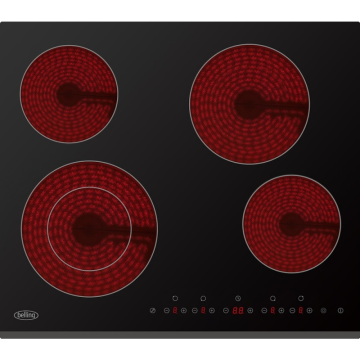 Belling BCH61TB, 60cm, Built-in Ceramic Hob