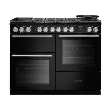 Rangemaster NEXO110DFPCBLCM1, Nexus 110 Dual Fuel, Charcoal Black with Chrome trim