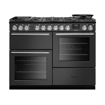 Rangemaster NEXO110DFPSLTCM1, Nexus 110 Dual Fuel, Slate with Chrome trim