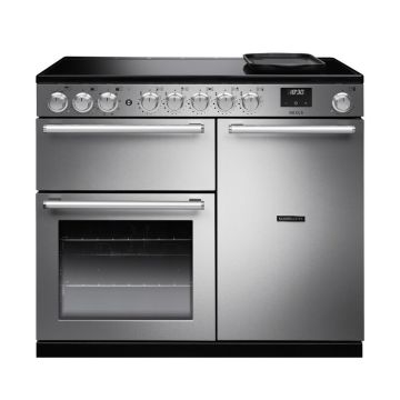 Rangemaster NEX100EISTSTCM1, Nexus 100 Induction Range Cooker, Stainless Steel with Chrome trim